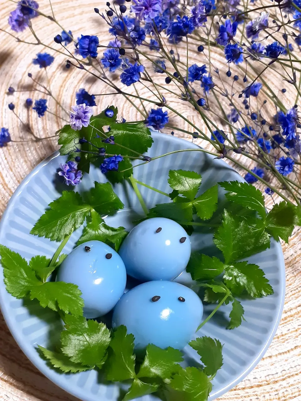 Snapdishの料理写真:💙ライトブルー桜2024💙|びせんさん