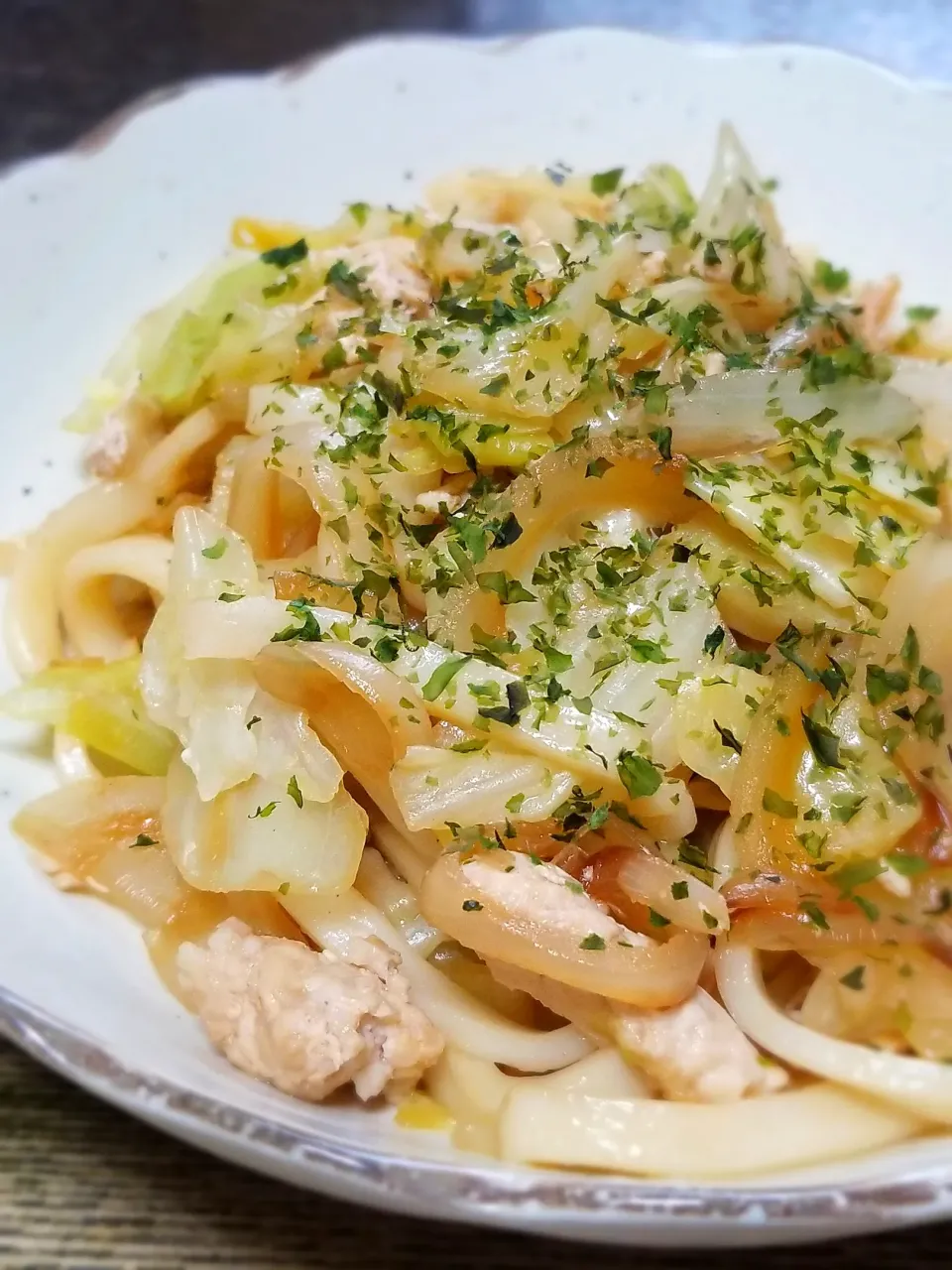 パパ作👨キャベツたっぷり焼きうどん|ぱんだのままんさん