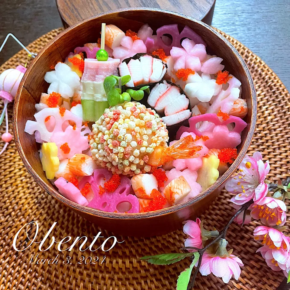 ほぼカニちらし寿司弁当🦀|まぁちゃんさん