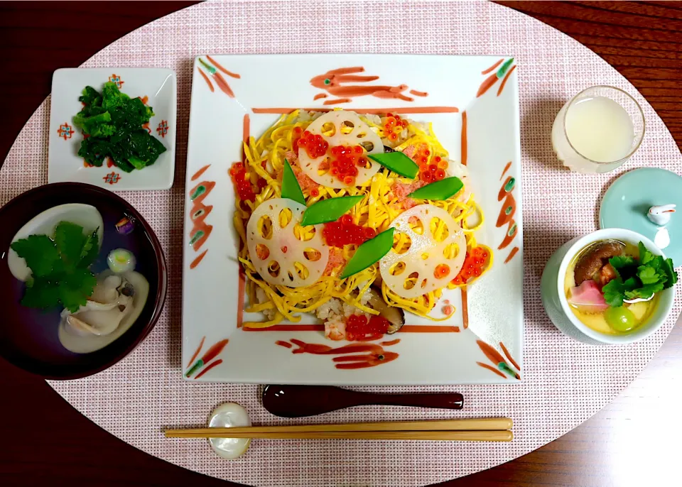 かおるさんの料理 ひな祭り定食　昭和風|かおるさん