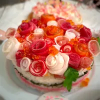 お花寿司ケーキ🌸