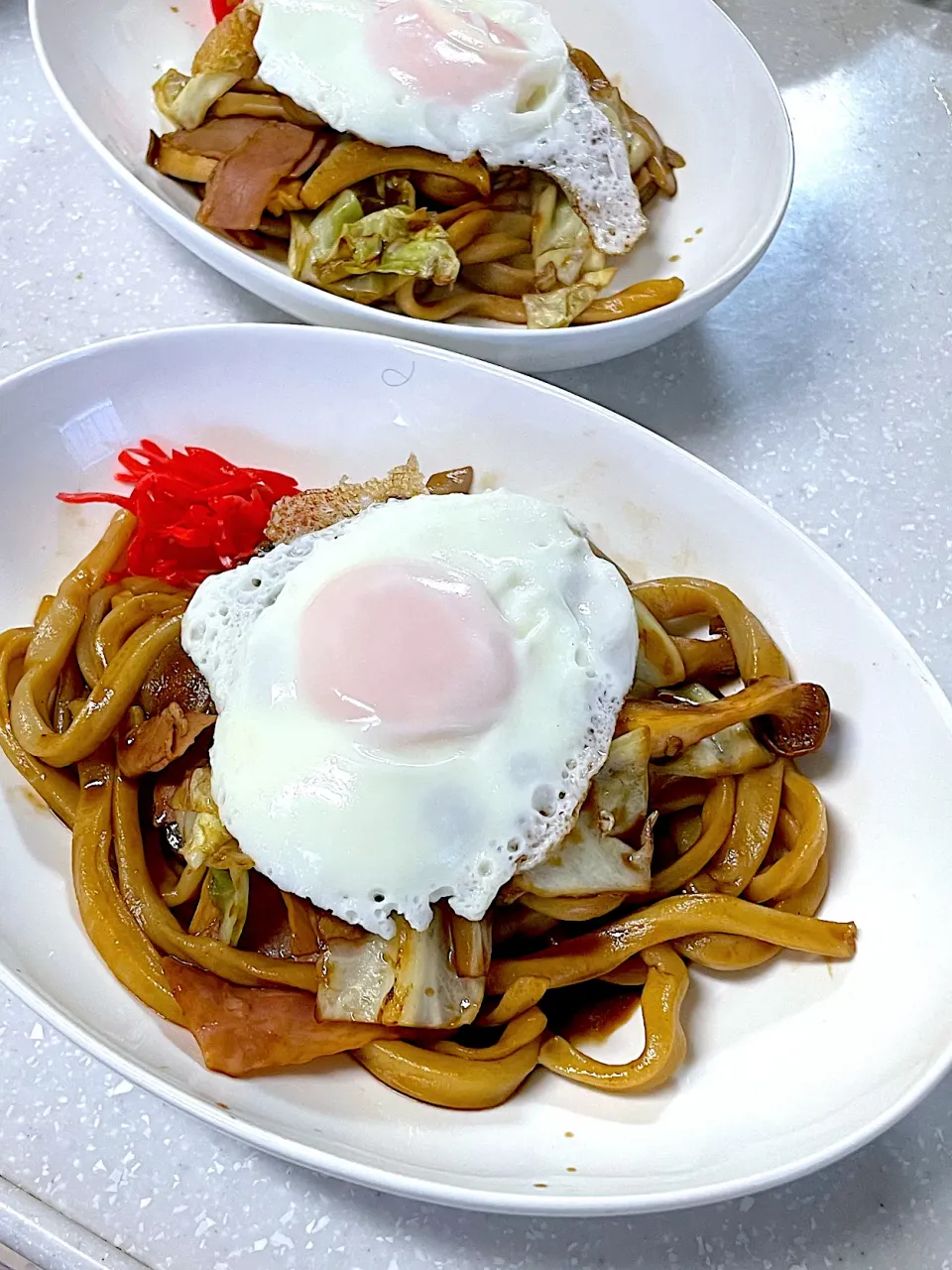 手打ちうどんで焼きうどん|つるひめさん