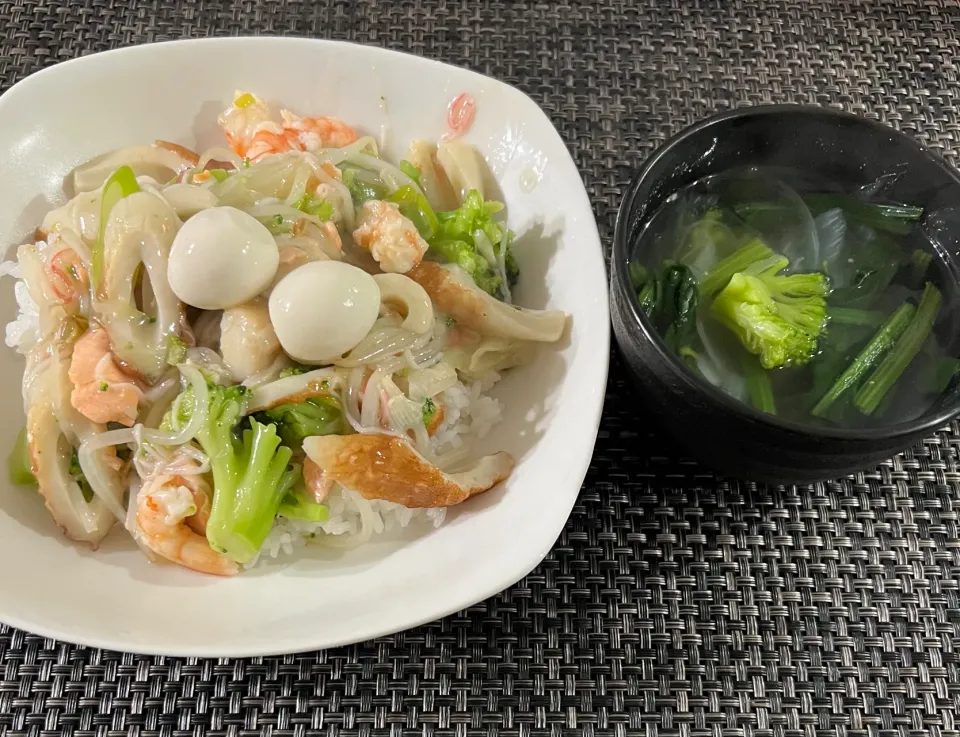 【本日の夕食】海鮮あんかけ丼|まひるさん