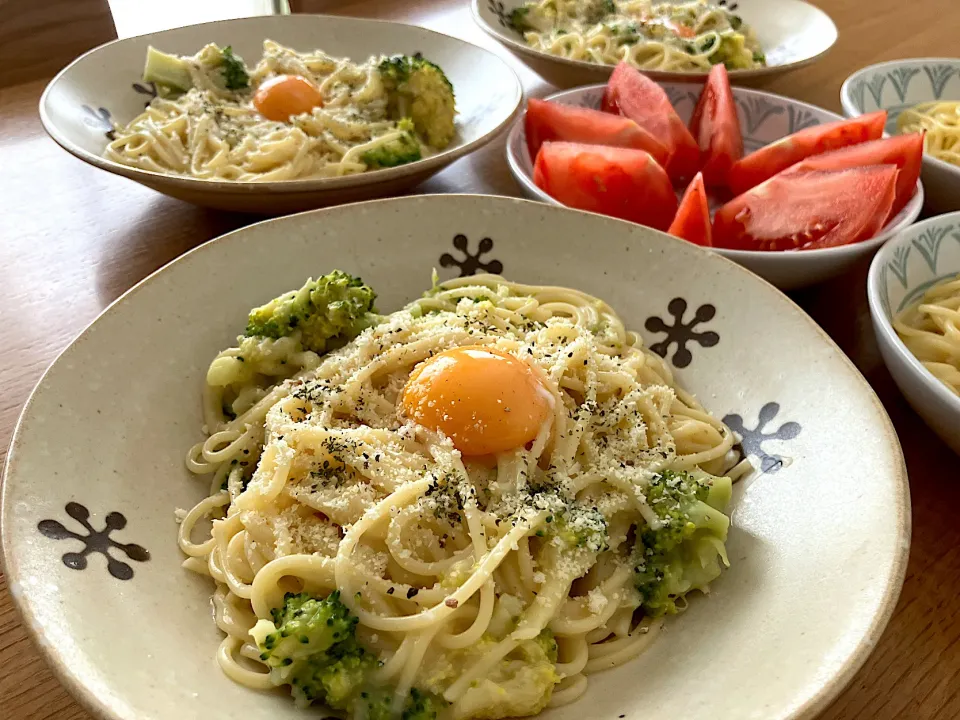 ＊ブロッコリーとベーコンのカルボナーラ🍳＊|＊抹茶＊さん