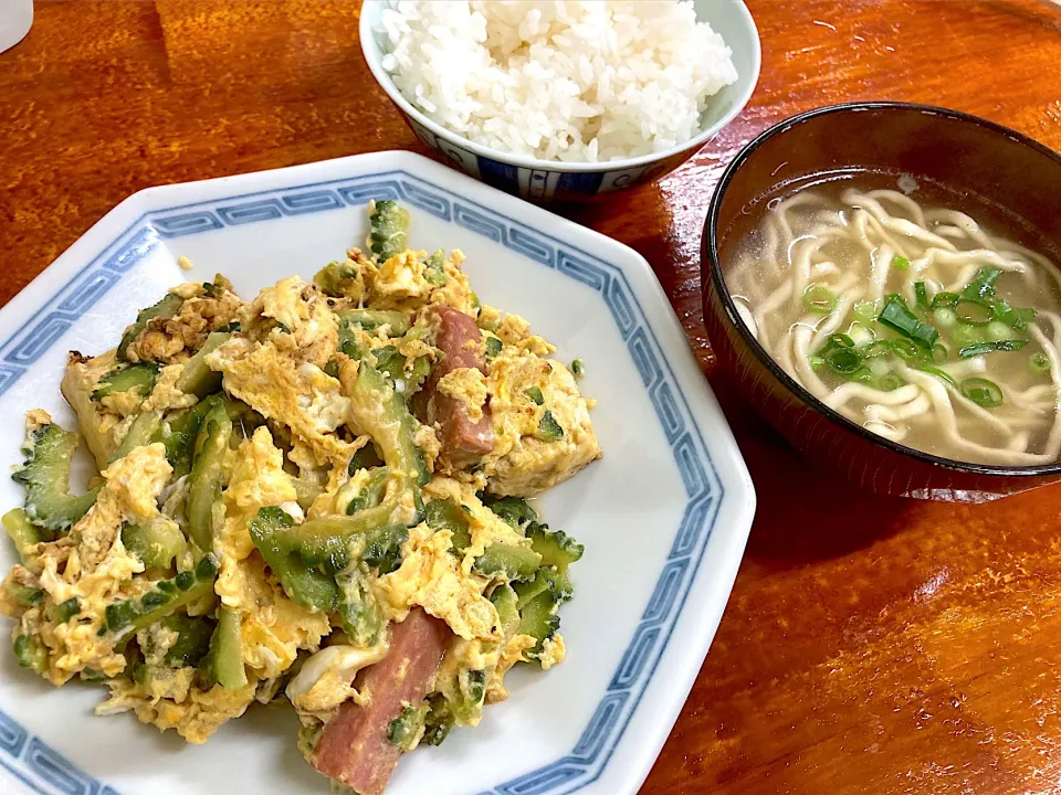 ゴーヤチャンプル定食|🌻ako ·͜·♡peco🌻さん