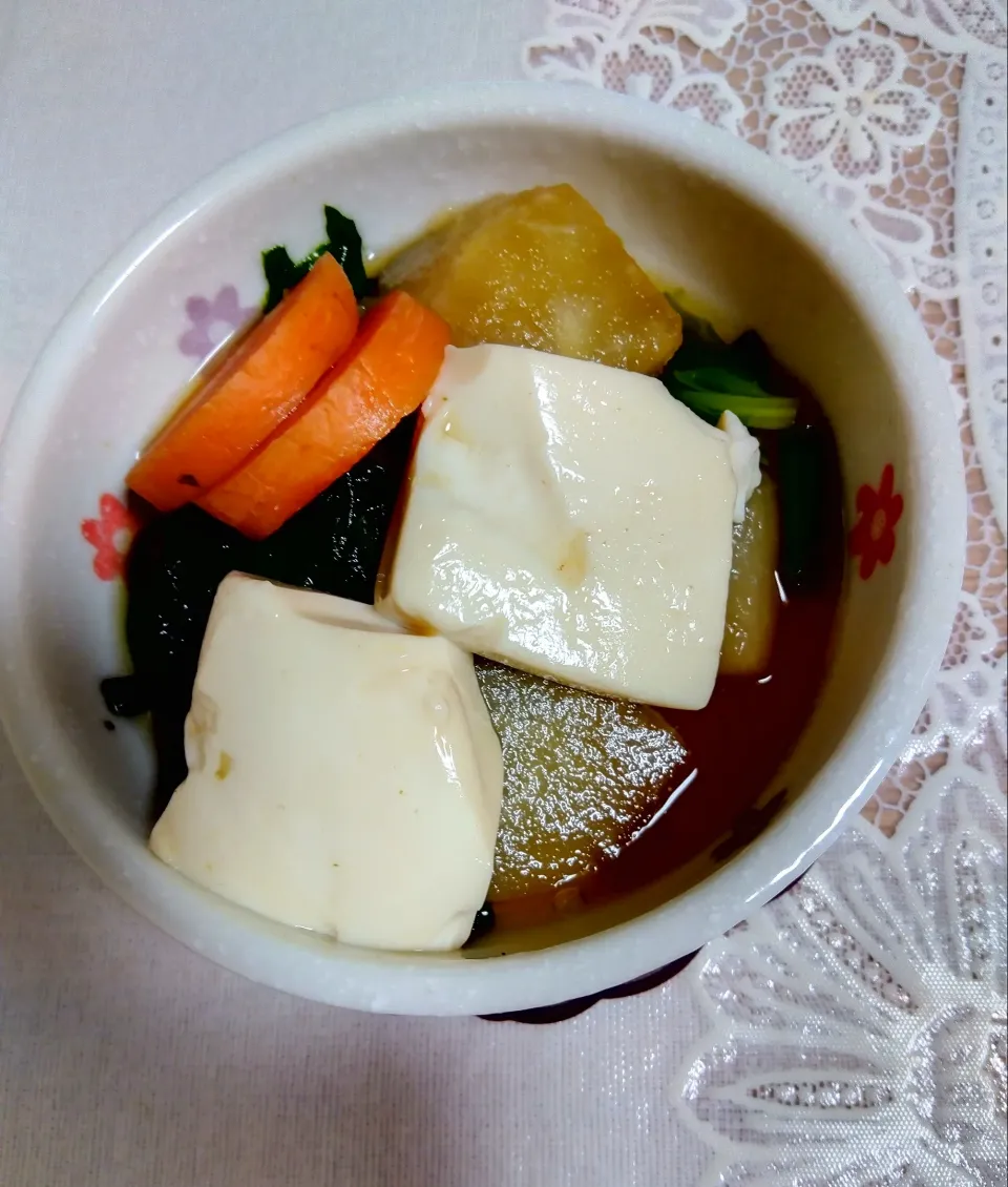 Snapdishの料理写真:鶏ガラほんだし甘醤油味煮たの!|m.rafuさん