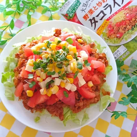 「ダイズラボ タコライス」を使ってみたSnapdishの料理・レシピ写真:大豆のお肉でタコライス