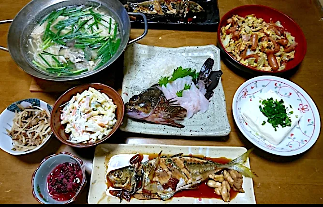 釣り🐟メインの晩御飯🍴|🐈⸒⸒⸒⸒つるのダンス🐈🐾さん