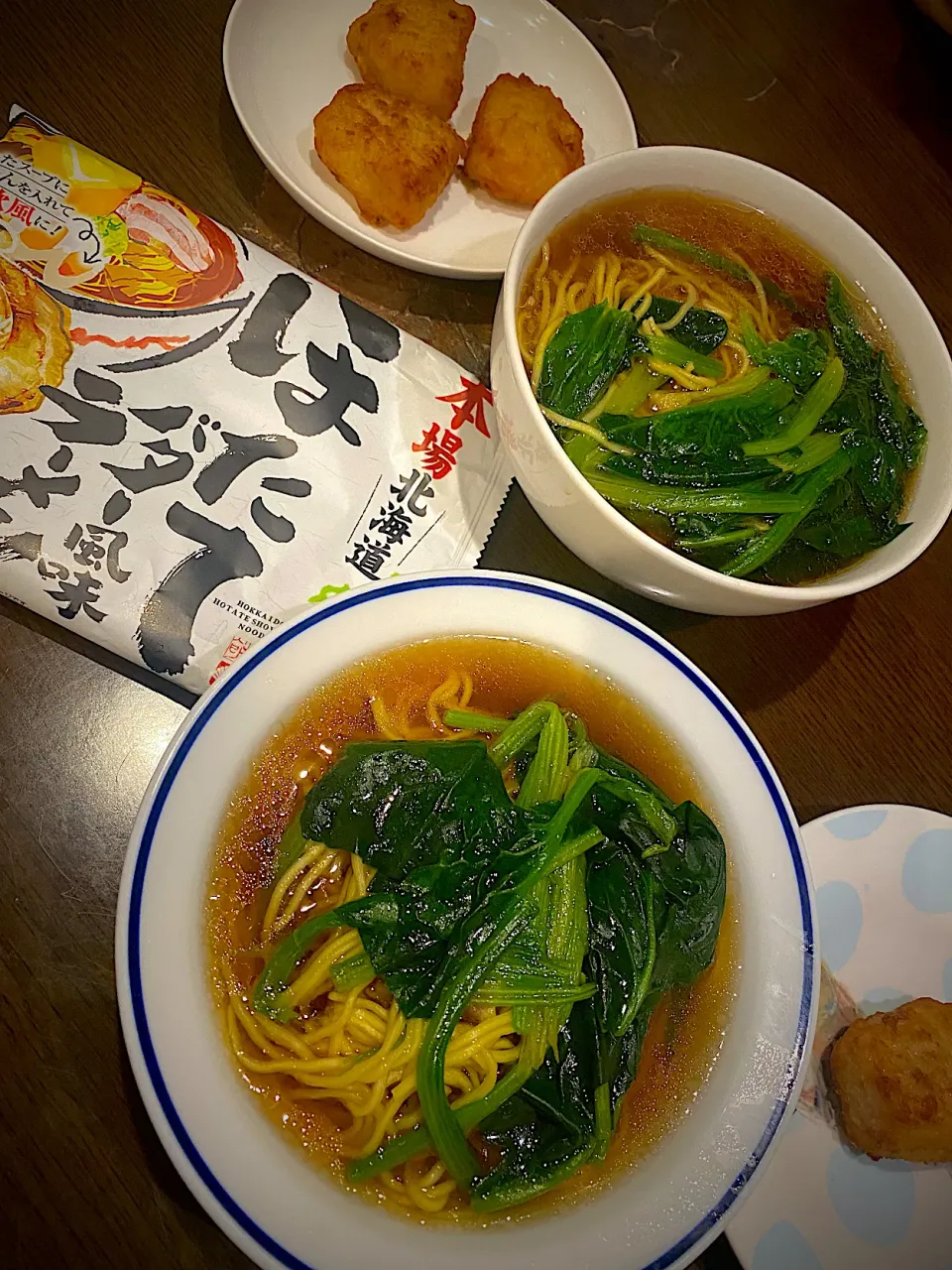 帆立バター醤油ラーメン　鶏唐揚げ|ch＊K*∀o(^^*)♪さん