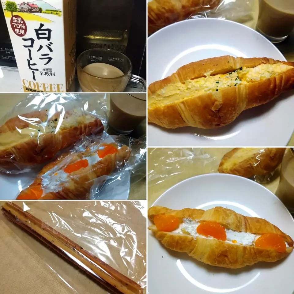 Snapdishの料理写真:クロワッサンサンド|うたかた。さん