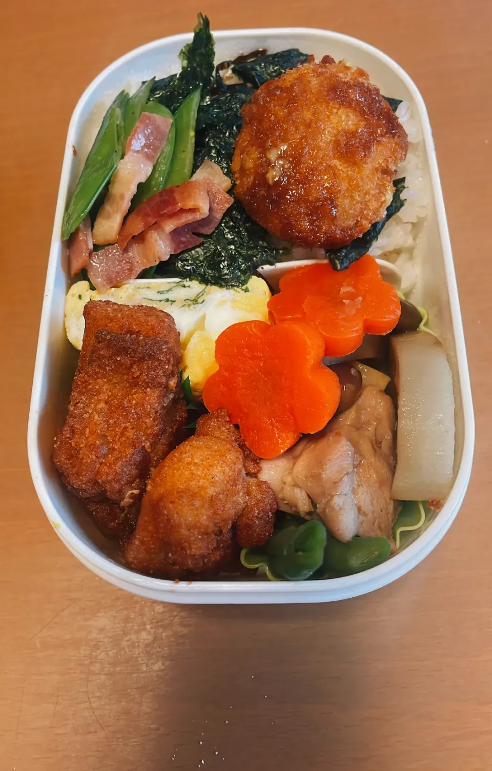 Snapdishの料理写真:今日の旦那のお弁当|sacchan( ﾐΦﻌΦ)ฅさん