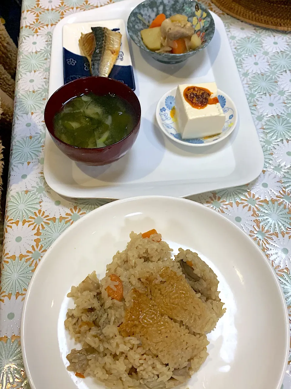 舞茸の炊き込みご飯定食|小林順子Ayumu1988さん