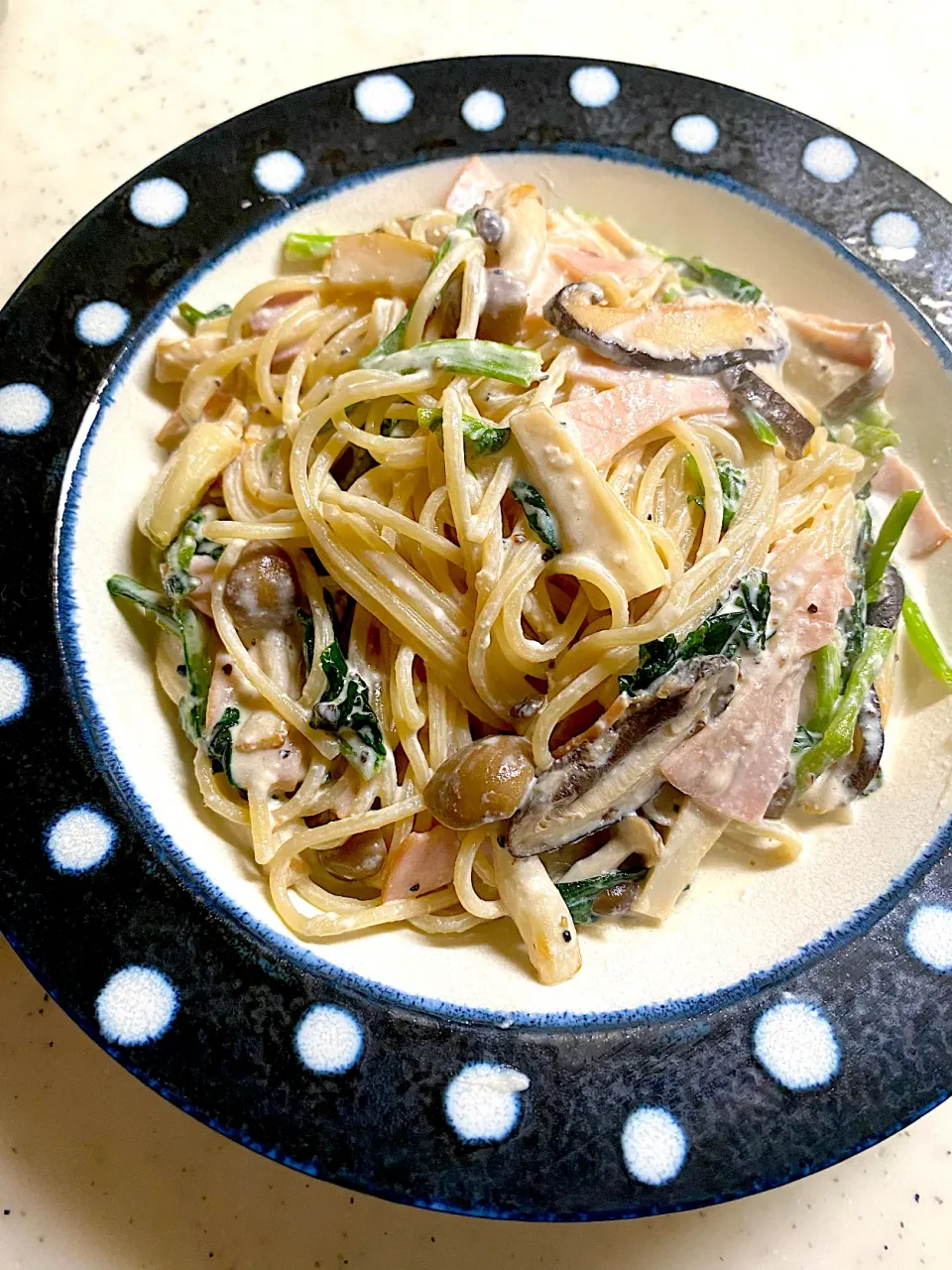 手作りクリチできのこパスタ|こっぷさん