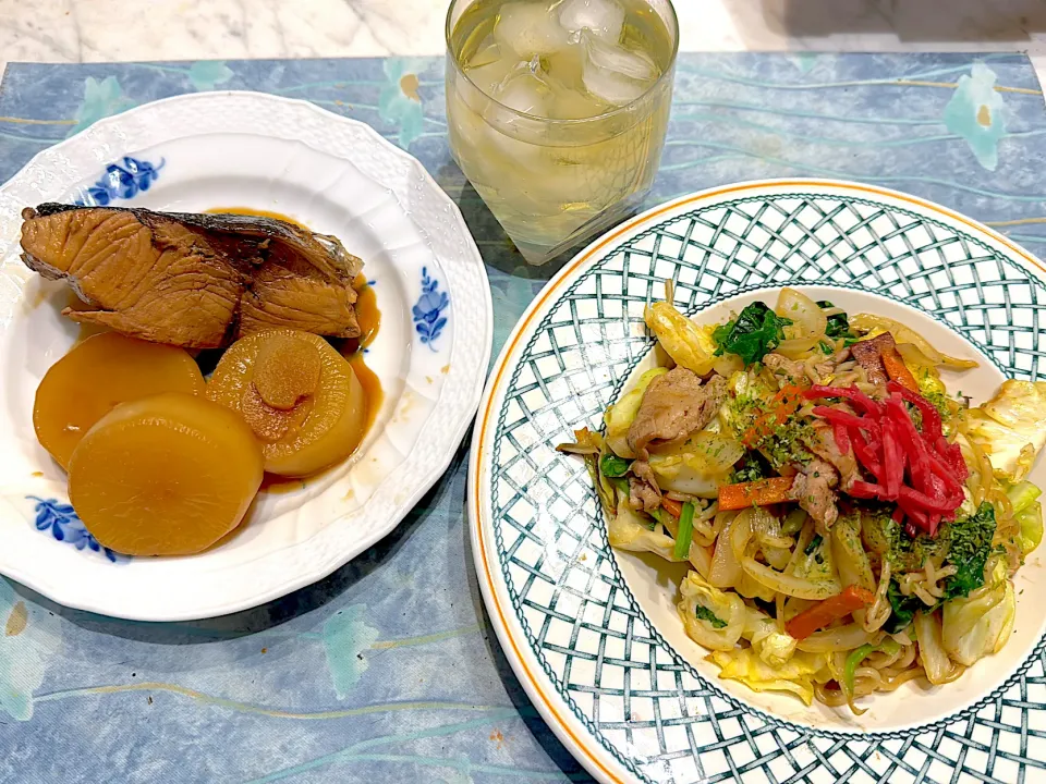 ブリカマ大根&焼きそば|kenさん