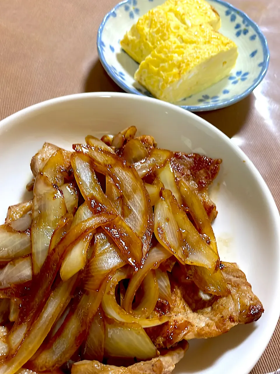 豚の生姜焼き　卵焼き|チャコぴーさん