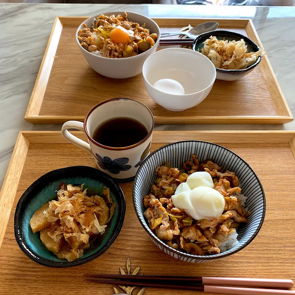 すたみな丼、長芋のお浸し|なつこさん