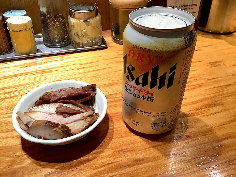 パッ缶ビールとおつまみセット😋|アライさんさん