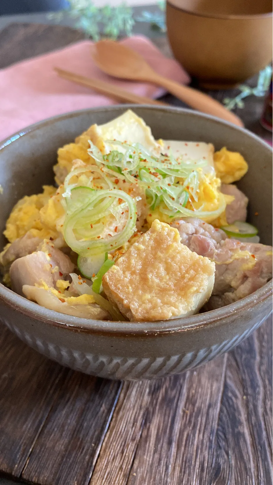 厚揚げでかさまし！親子丼|ちぐあささん