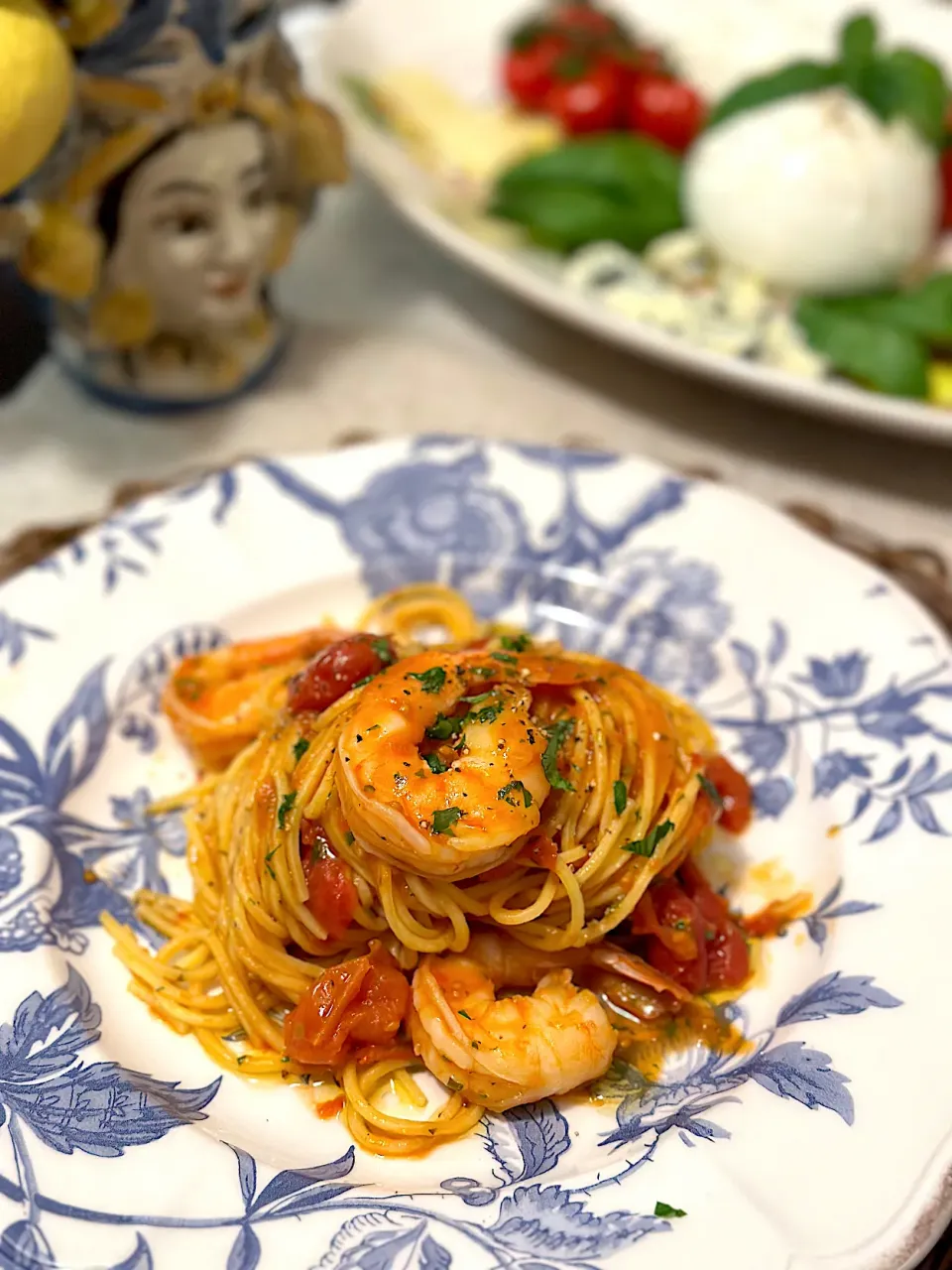 Pasta alla Chitarra con Gamberi|Meyerさん