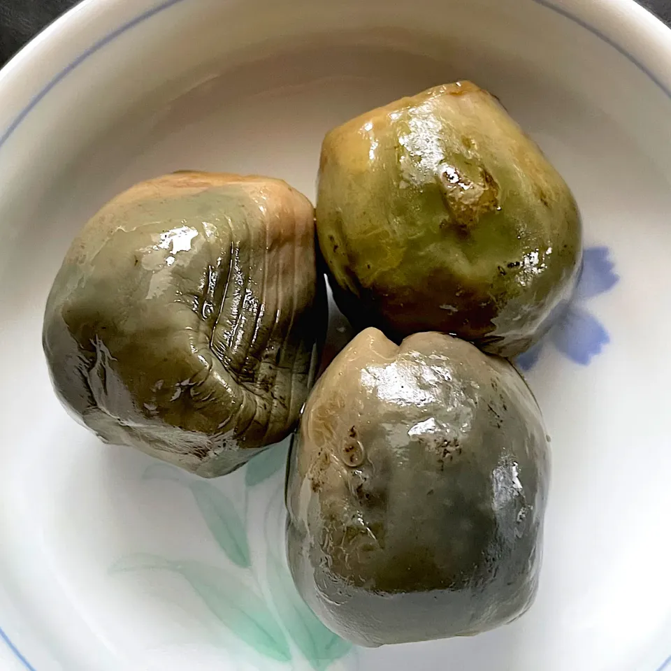 塩漬け丸茄子の丸ごと煮|ひだまり農園さん