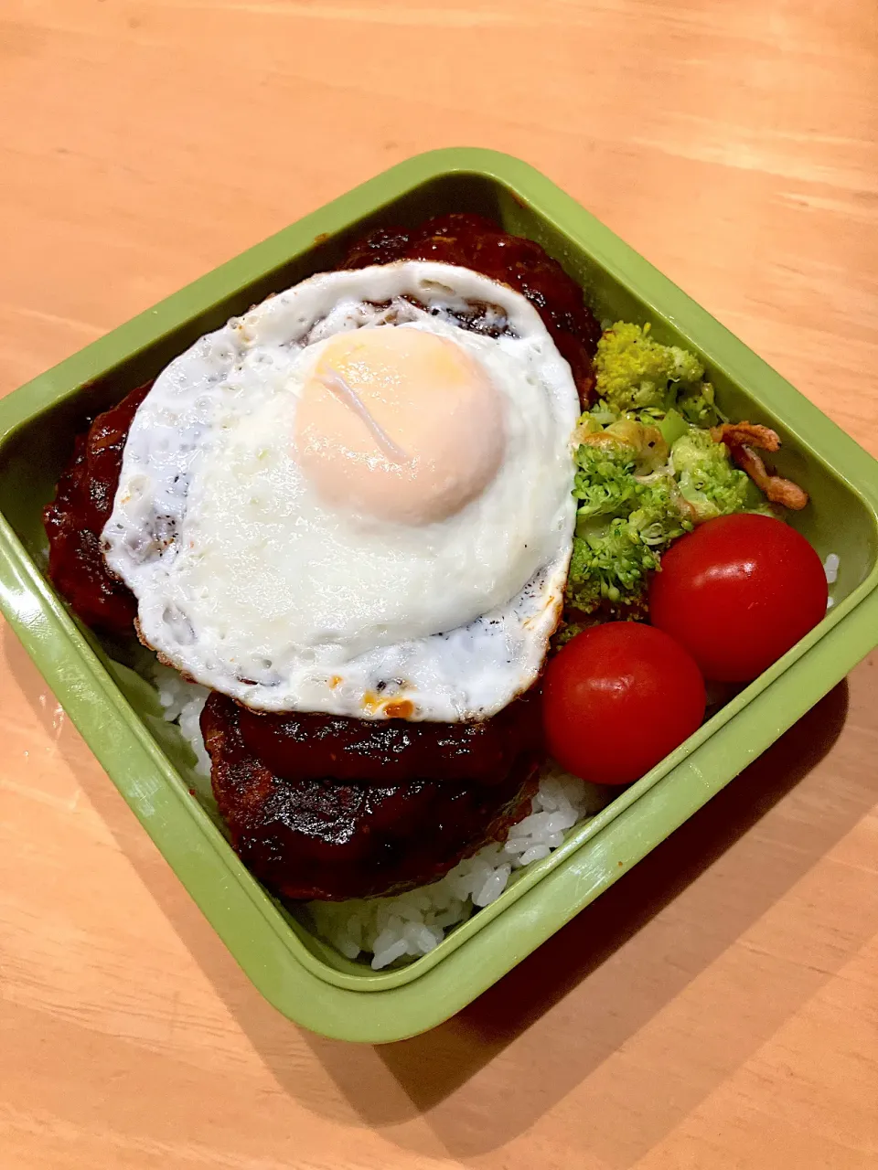 部活弁当🍙ロコモコ丼|ふくながさん