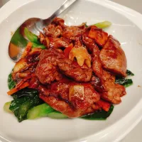 Stir-fry Venison meat with kale.|A Warrior Storyさん