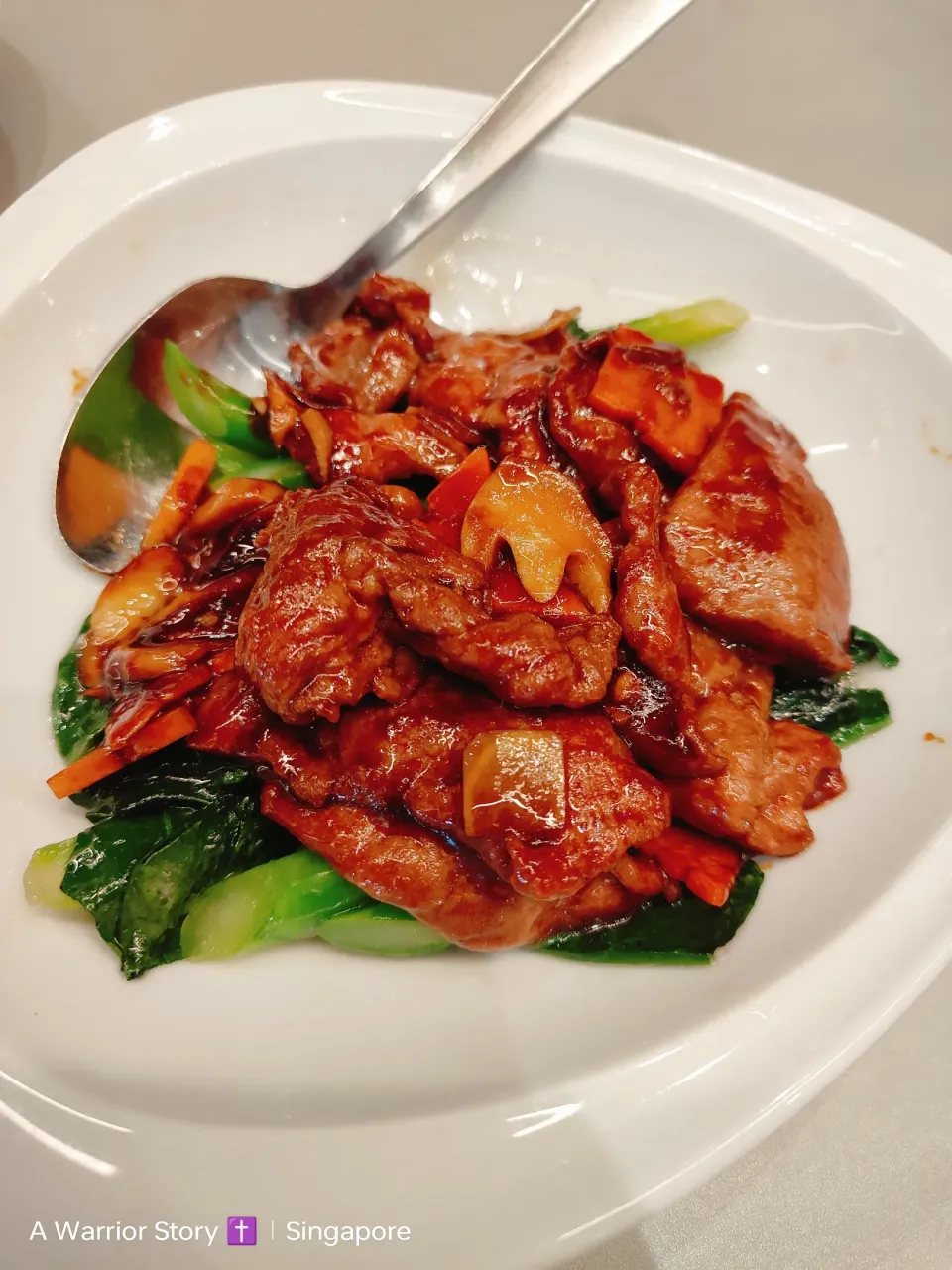 Snapdishの料理写真:Stir-fry Venison meat with kale.|A Warrior Storyさん