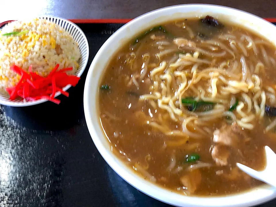 #もやしあんかけラーメン#ミニチャーハン|Chiitanさん