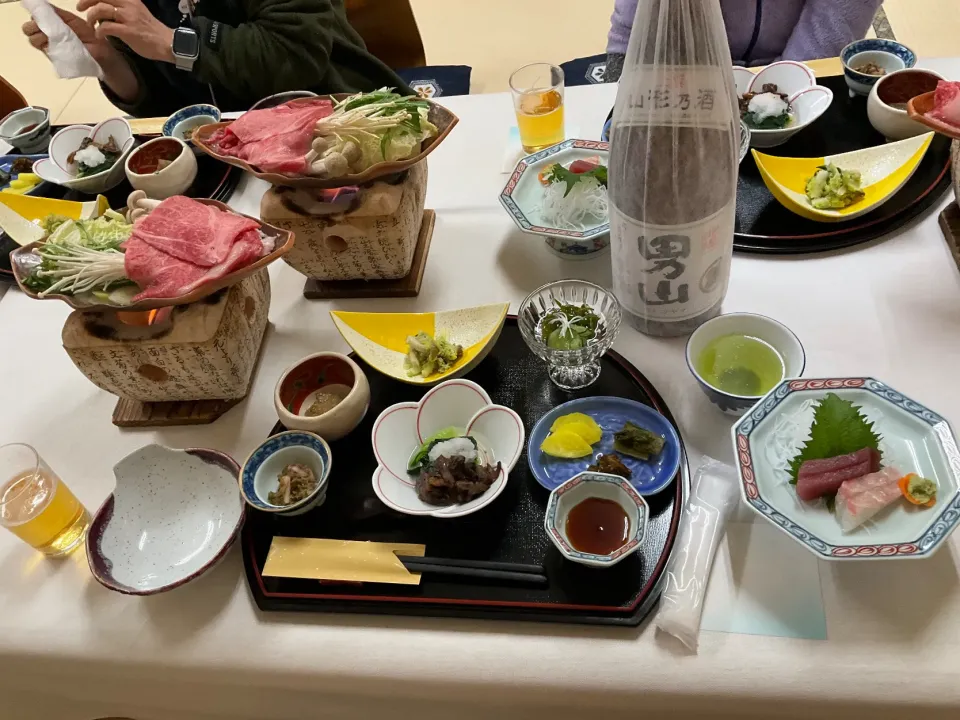 Snapdishの料理写真:宿の晩御飯　料理が美味しい宿です♪                 蔵王温泉髙砂屋旅館|Takeshi  Nagakiさん