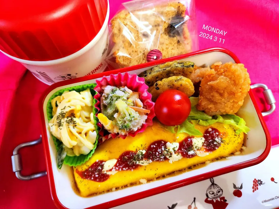 JK弁当１６６～オムライス🍳|かのりさん