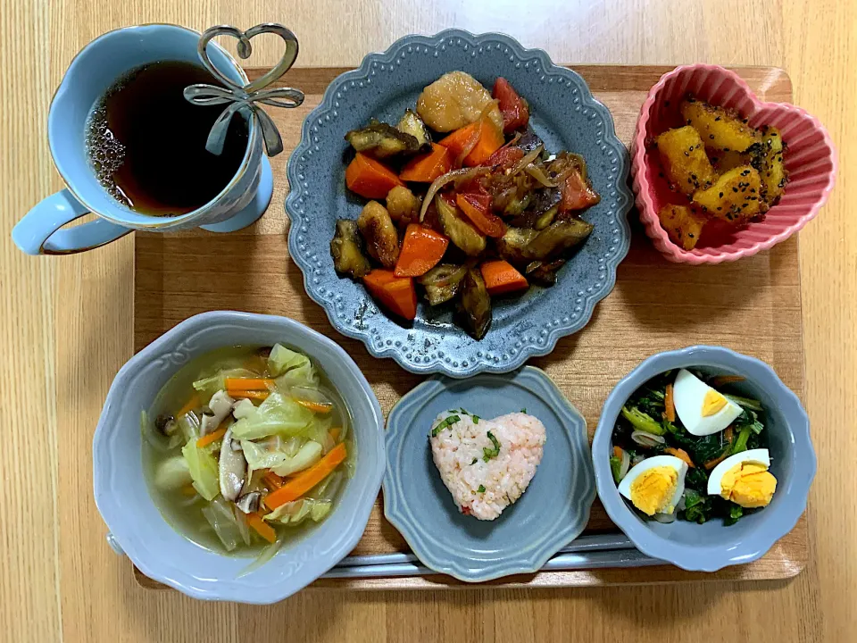 鶏むね肉と彩り野菜の香味ダレ献立♡|ekoneko❤︎さん