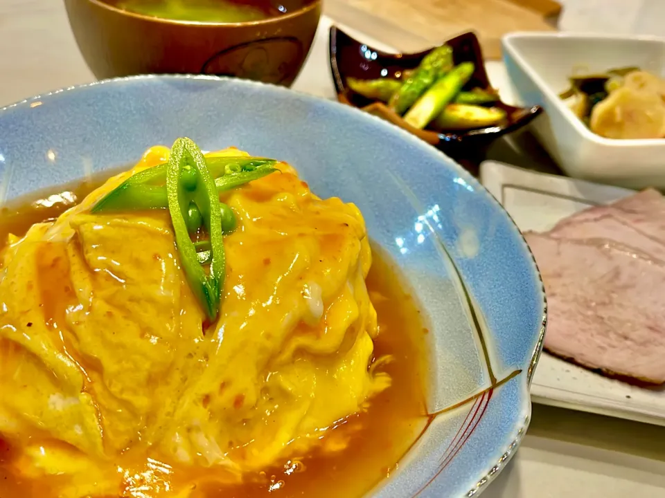 海老のビスクで天津飯|ぎんさん