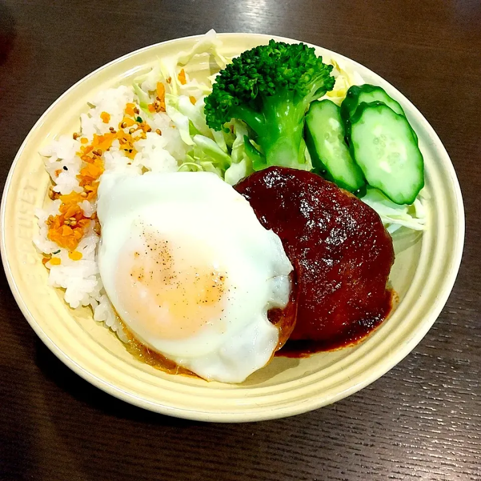 ロコモコ丼弁当🍱|Rieさん