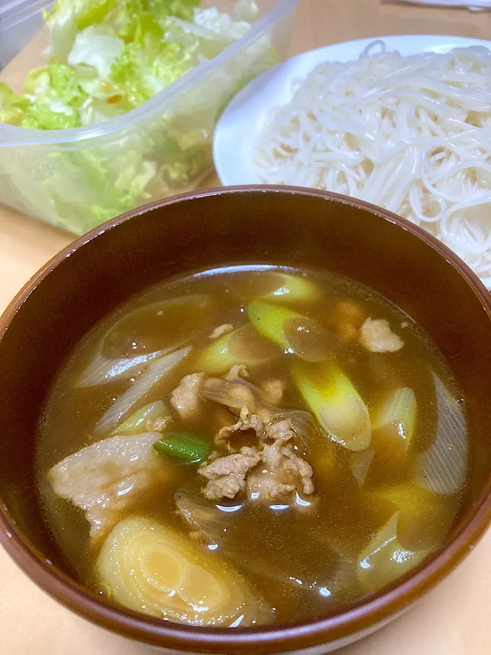 在宅勤務中のランチ(カレーせいろ)|おおもりの星さん