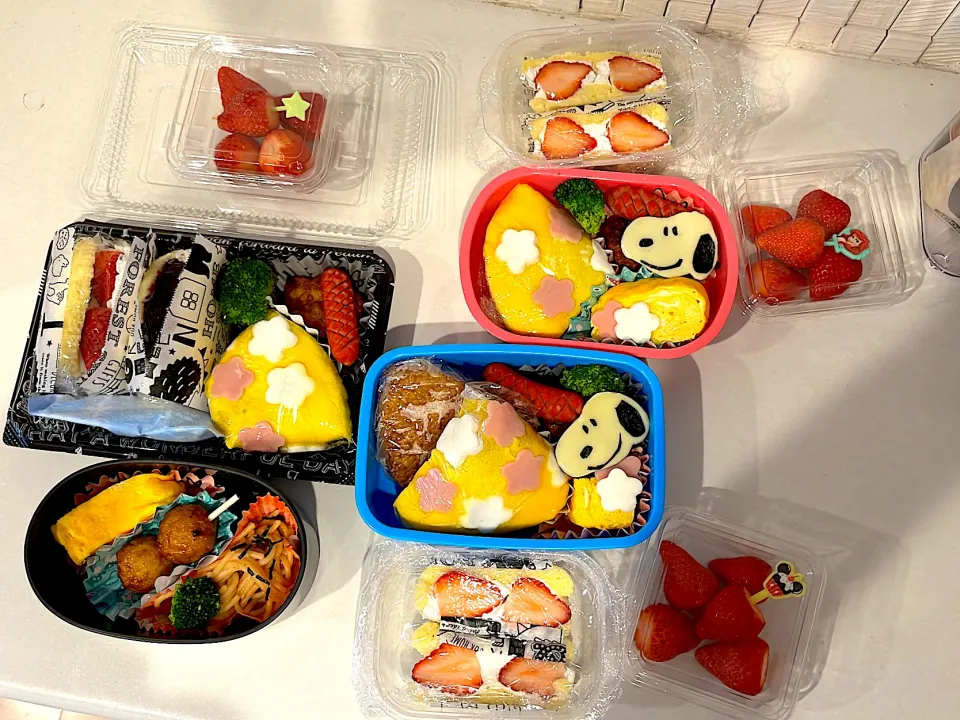 Snapdishの料理写真:子供達のお弁当！|tomoさん