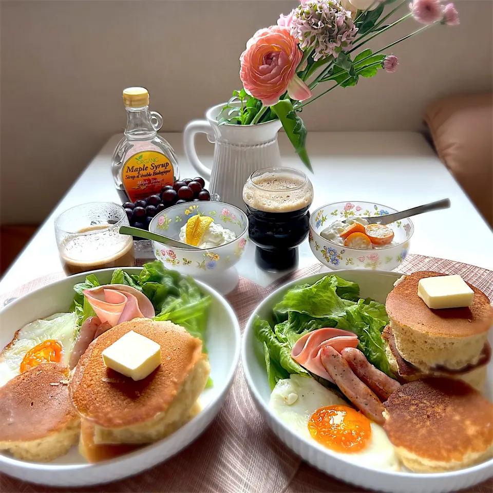 米粉の厚焼きパンケーキ|はるち- ̗̀ ☺︎  ̖́-さん