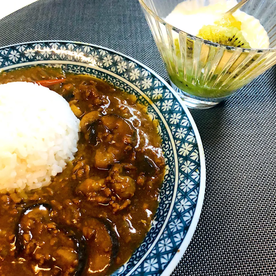 茄子と挽肉のカレー|ユミさん