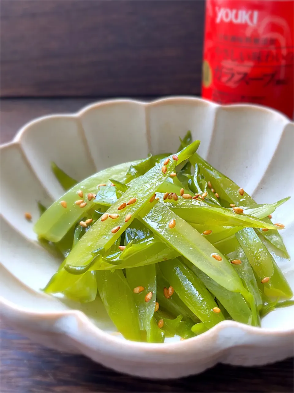 🌏おいしい世界ごはんパートナー🌍
ワールド調味料で秋の味覚大満喫♪
やさしい味わいのガラスープで
茎わかめのナムル|9421beruさん