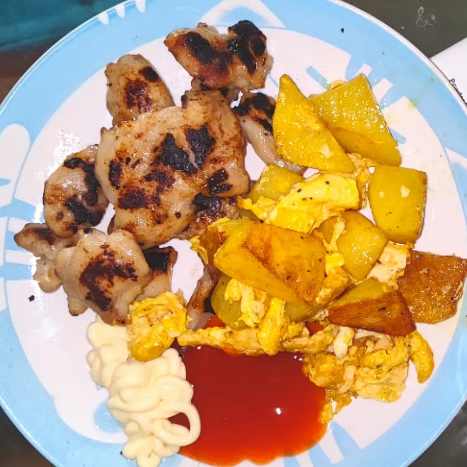 Chicken, potato, egg grill|simatasepetさん