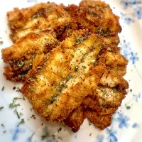 Deep fried crispy grunion with Almond Flour|Sayaka Jinsenji Huletteさん