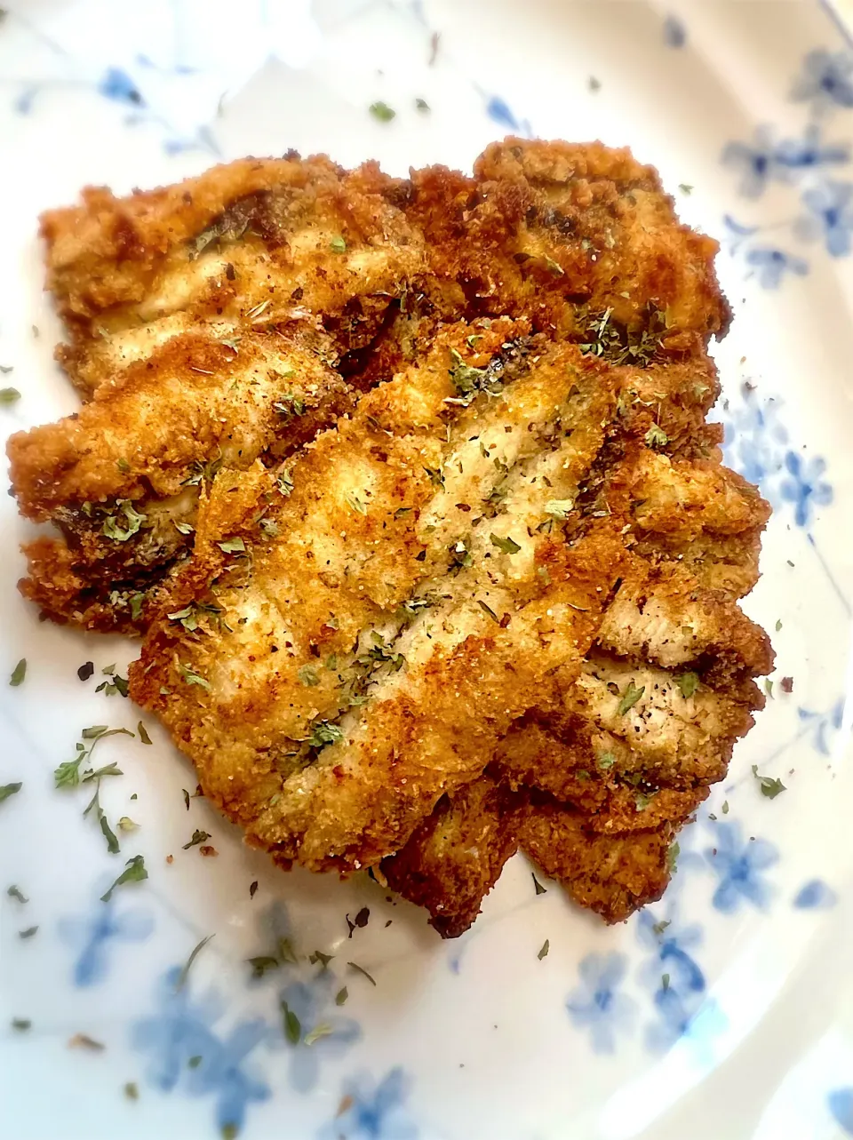 Snapdishの料理写真:Deep fried crispy grunion with Almond Flour|Sayaka Jinsenji Huletteさん