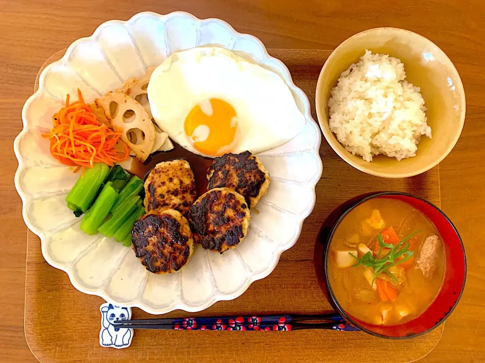 ふわふわ鶏つくねランチ|すずさん