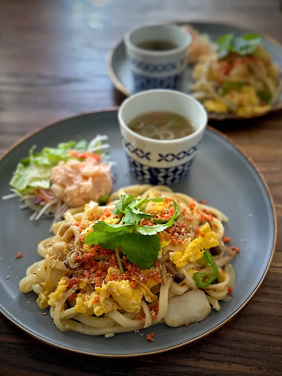 Snapdishの料理写真:焼きうどんのプレートランチ|Kiyoさん