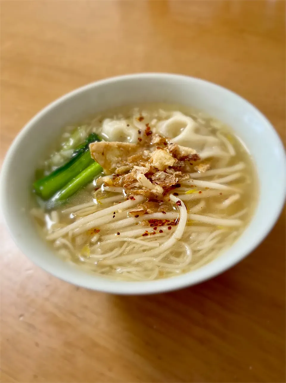 雲呑麺線ぽい餃子煮麺|deekay71さん