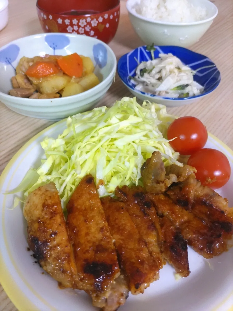 豚ロース塩麹漬け焼き
鶏じゃが
大根のゆずこしょうマヨ|ちゃいさん