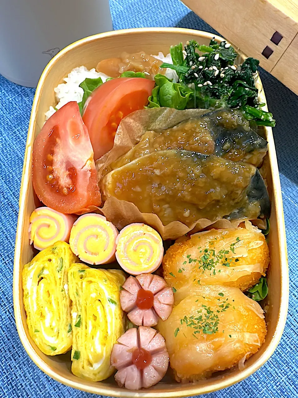 Snapdishの料理写真:‪ ·͜·旦那さんのお弁当‪ ·͜·|ももママンさん