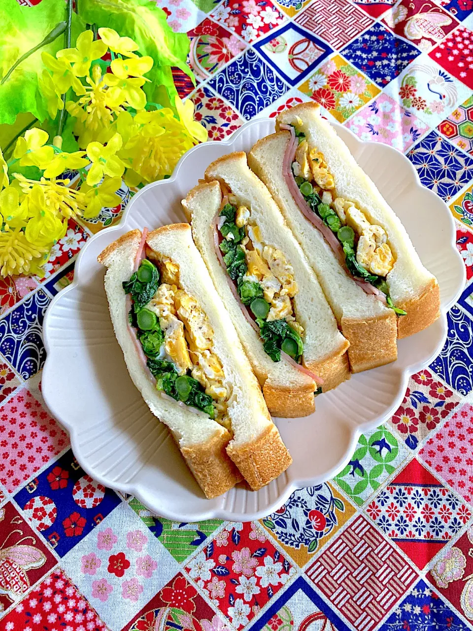 菜の花のサンドイッチ🥪|ringonamaさん