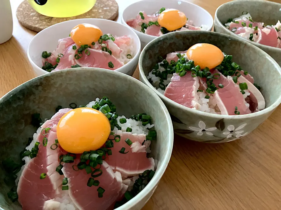 Snapdishの料理写真:＊炙りビンチョウマグロ丼＊|＊抹茶＊さん