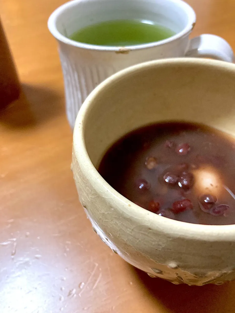 Snapdishの料理写真:小餅入りぜんさいと特上八女茶❤️|さくたえさん