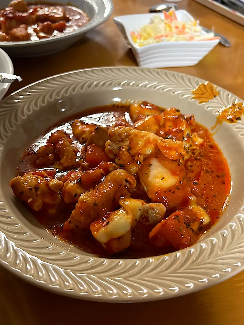 チキンのトマトバジル煮|さかもっつさん